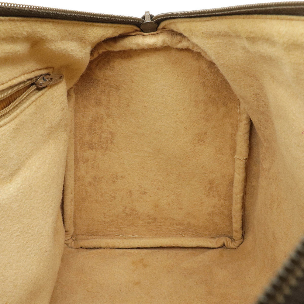 Gucci GG Plus Sherry Boston Handbag Leather Beige Brown Cream Brown - Picture 6 of 8